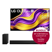 LG 65 Zoll LG OLED evo G5 4K Smart TV + 3.1 Kanal LG TV Soundbar DSG10TY mit Dolby Atmos , OLED65G57LW.DSG10TY