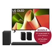 LG 77 Zoll LG OLED B4 4K Smart TV + 2.1 Soundbar DS40T mit 300 Watt, OLED77B42LA.DS40TR