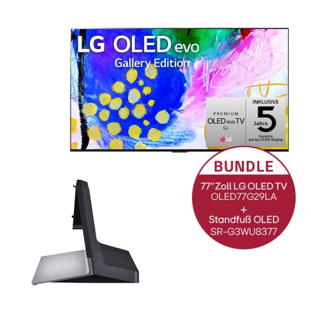 LG 77 Zoll LG 4K OLED evo TV G2 | Standfuß OLED G2/G3-Serie, OLED77G29LA.G3WU837