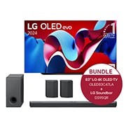 LG 83 Zoll LG OLED evo C4 4k Smart TV + 9.1.5 Dolby Atmos® Soundbar mit 810 Watt, OLED83C47LA.DS95QR