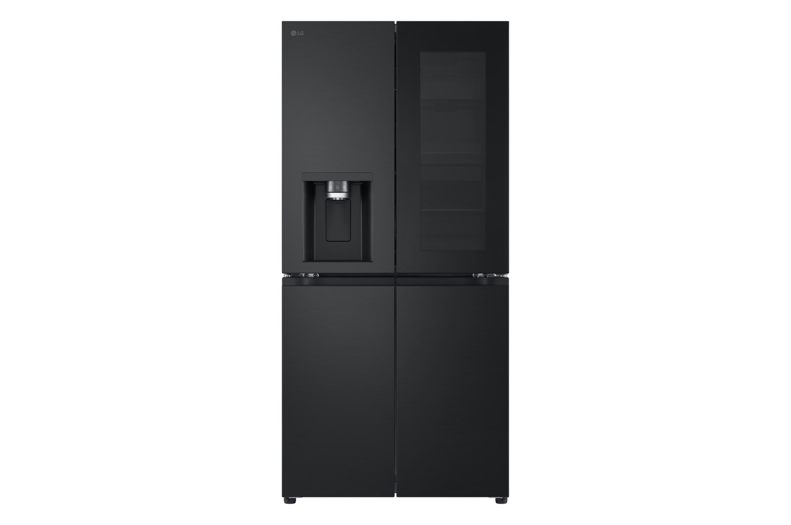 Vorderseite von SLIM FIT Multi-Door Kühlschrank mit InstaView® (EEK E, 508L, 178,7 cm hoch) mit Eis-, Crushed Ice- und Wasserspender & internem Wassertank ǀ GMG761EPAE GMG761EPAE