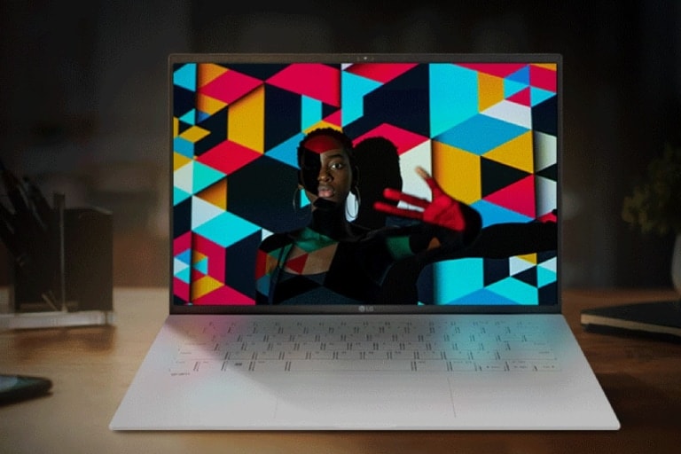 Intel® Evo™ Plattform-Logo mit LG gram Produktbild