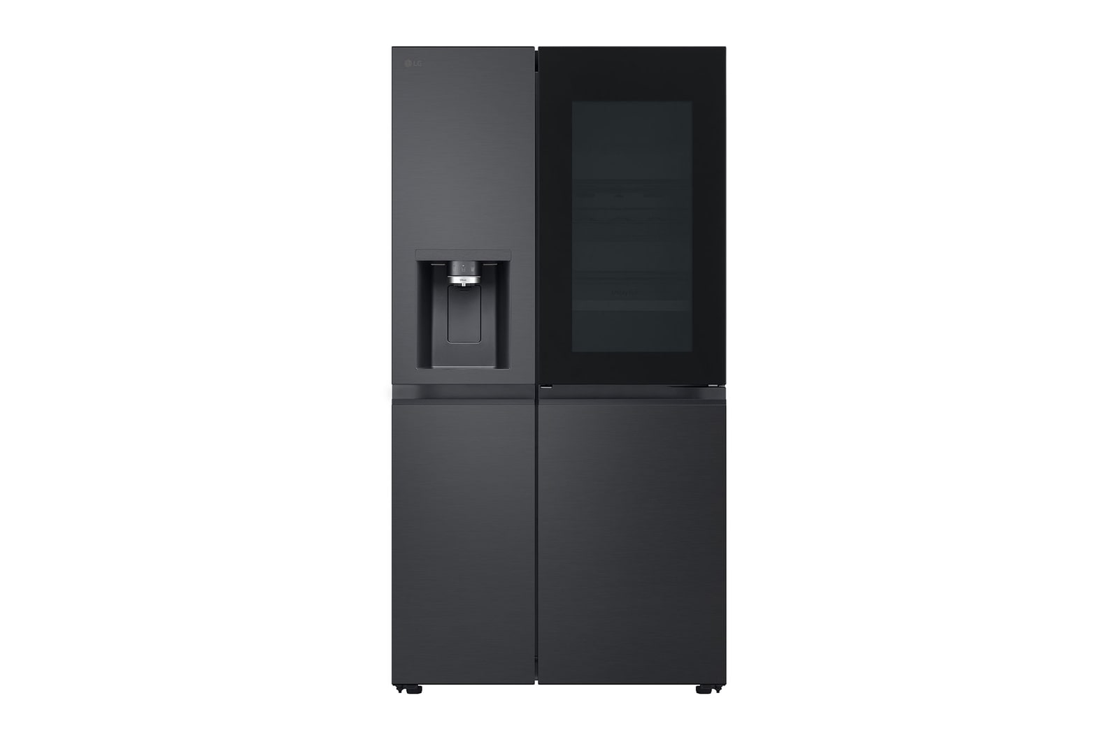 LG Side-by-Side Kühlschrank mit Craft Ice (EEK D, 628L, 179cm hoch) InstaView Door-in-Door®, Eis-, Crushed Ice-, Wasserspender, Festwasseranschluss | GSXB90EVDD , GSXB90EVDD