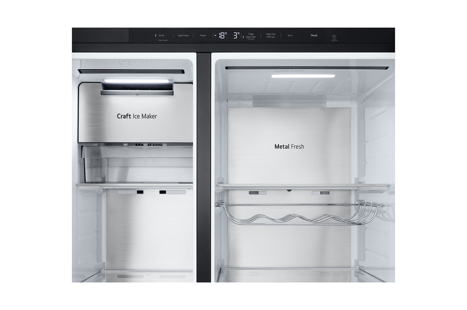 LG Side-by-Side Kühlschrank mit Craft Ice (EEK D, 628L, 179cm hoch) InstaView Door-in-Door®, Eis-, Crushed Ice-, Wasserspender, Festwasseranschluss | GSXB90EVDD , GSXB90EVDD