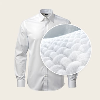 Ein vergrößertes und gedämpftes Stoffdetail