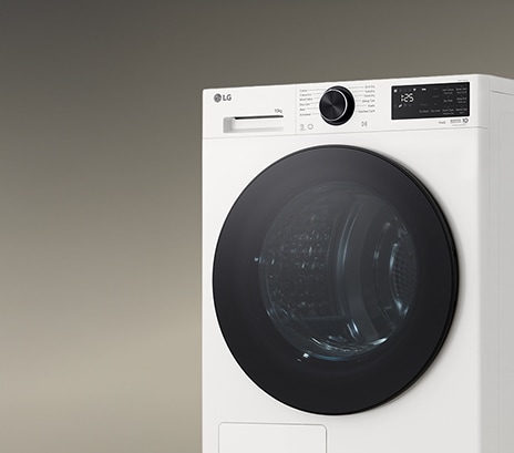 Waschmaschinen-Drehknopf und Bedienfeld.