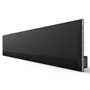 Frontansicht auf die Seitenecke der LG Soundbar SG10TY