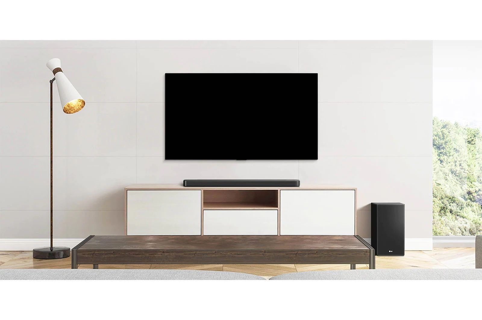 LG 2.1 Soundbar mit 300 Watt | kabelloser Subwoofer, DSL4