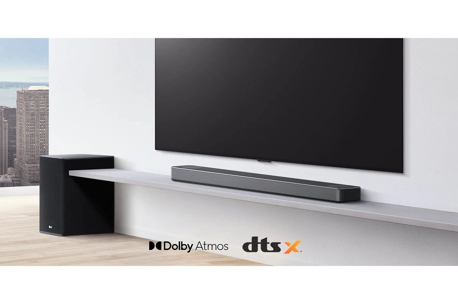 LG 2.1 Soundbar mit 300 Watt | kabelloser Subwoofer, DSL4