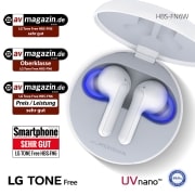 LG TONE Free FN6 | weiß | Wireless Earbuds mit MERIDIAN-Sound, HBS-FN6 White