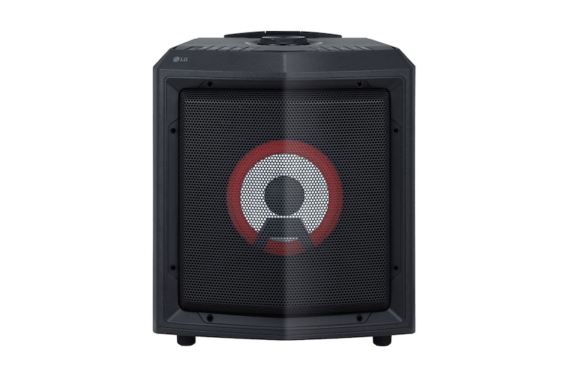 LG Akkubetriebener Bluetooth®-Lautsprecher mit Rollen | XBOOM | Karaoke-Funktionen | Mikrofoneingang | Party-Beleuchtung | 15 Std. Akkulaufzeit, RL2