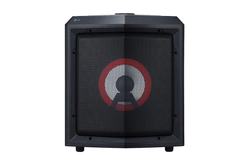 LG Akkubetriebener Bluetooth®-Lautsprecher mit Rollen | XBOOM | Karaoke-Funktionen | Mikrofoneingang | Party-Beleuchtung | 15 Std. Akkulaufzeit, RL2