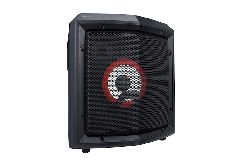 LG Akkubetriebener Bluetooth®-Lautsprecher mit Rollen | XBOOM | Karaoke-Funktionen | Mikrofoneingang | Party-Beleuchtung | 15 Std. Akkulaufzeit, RL2