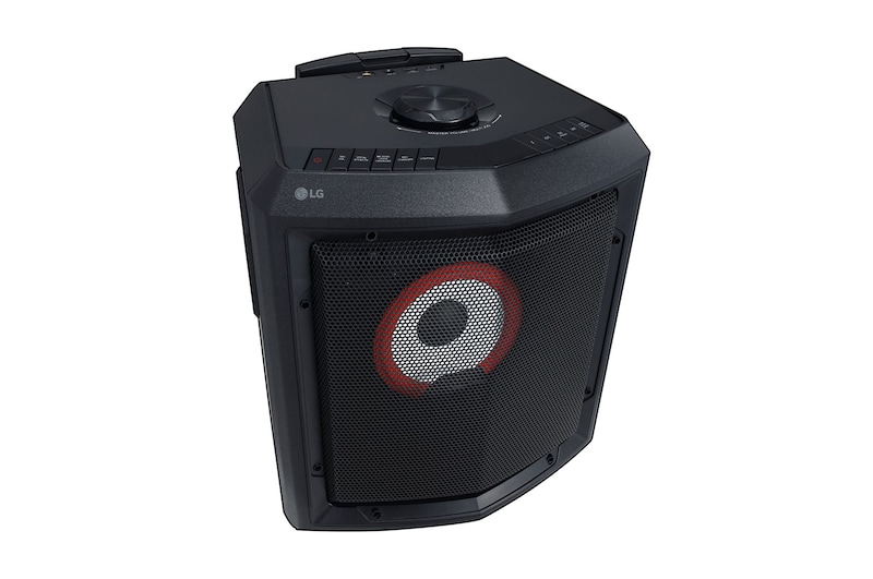 LG Akkubetriebener Bluetooth®-Lautsprecher mit Rollen | XBOOM | Karaoke-Funktionen | Mikrofoneingang | Party-Beleuchtung | 15 Std. Akkulaufzeit, RL2