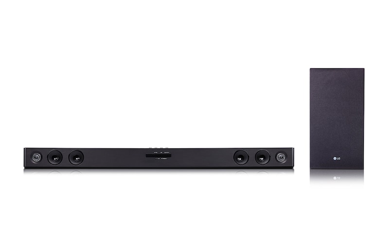 LG 2.1 Soundbar mit 300 Watt | kabelloser Subwoofer, SQC2