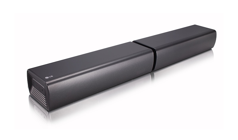 LG 2.1 Soundbar, 320 Watt, drahtloser Subwoofer, Flexibles Design, High Res Audioqualität, SJ7