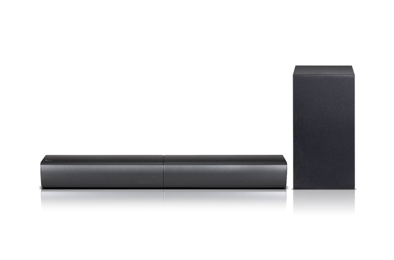 LG 2.1 Soundbar, 320 Watt, drahtloser Subwoofer, Flexibles Design, High Res Audioqualität, SJ7