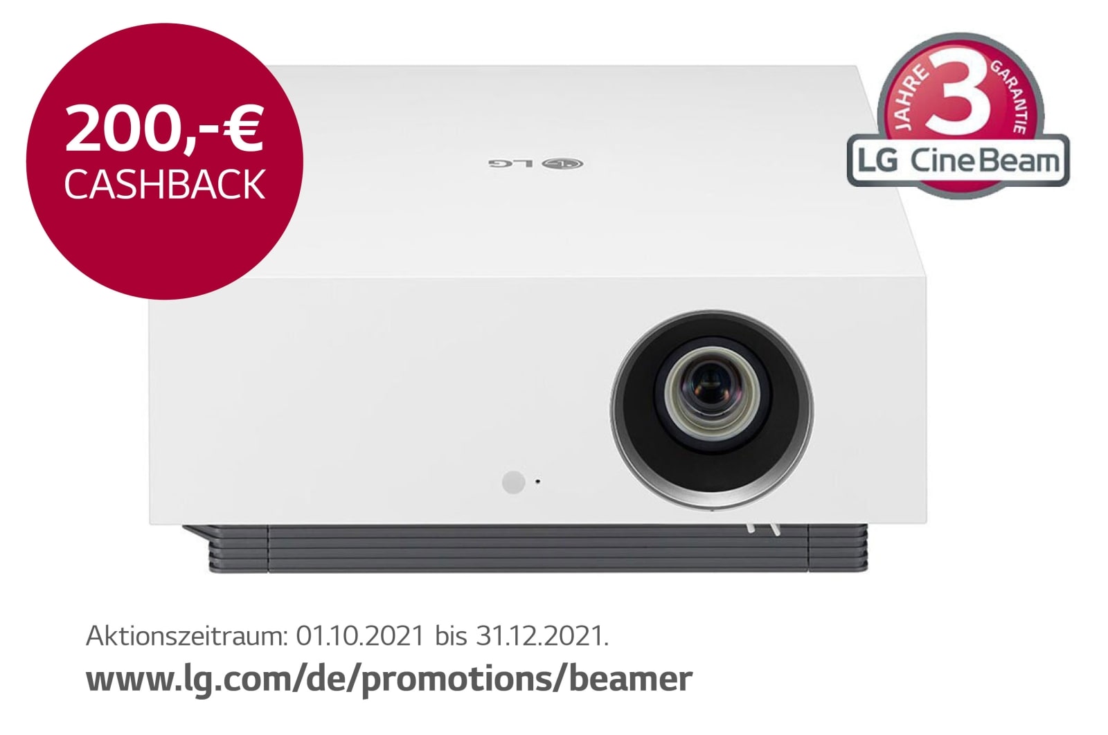 LG CineBeam AU810PW Forza Laser 4K Laserprojektor für ein intelligentes Heimkino, AU810PW