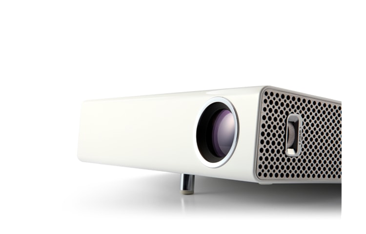 LG Heimkinotauglicher HD Ready LED-Projektor (720p) mit 700 Lumen Helligkeit und DivX-HD Player, PA70G