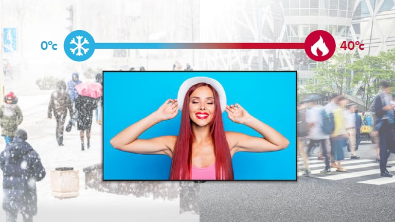 Das Display funktioniert gut in einer Umgebung mit 0℃ bis 40℃.