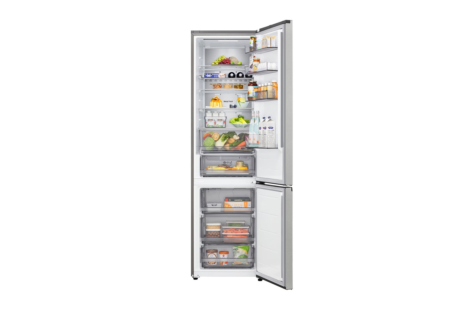 LG Vollintegrierbare Kühl-Gefrierkombination (EEK A, 375L, 203cm hoch, 59,7cm breit) mit 112 kWh/a & Smart Inverter Compressor® I GBBS524APY, GBBS524APY