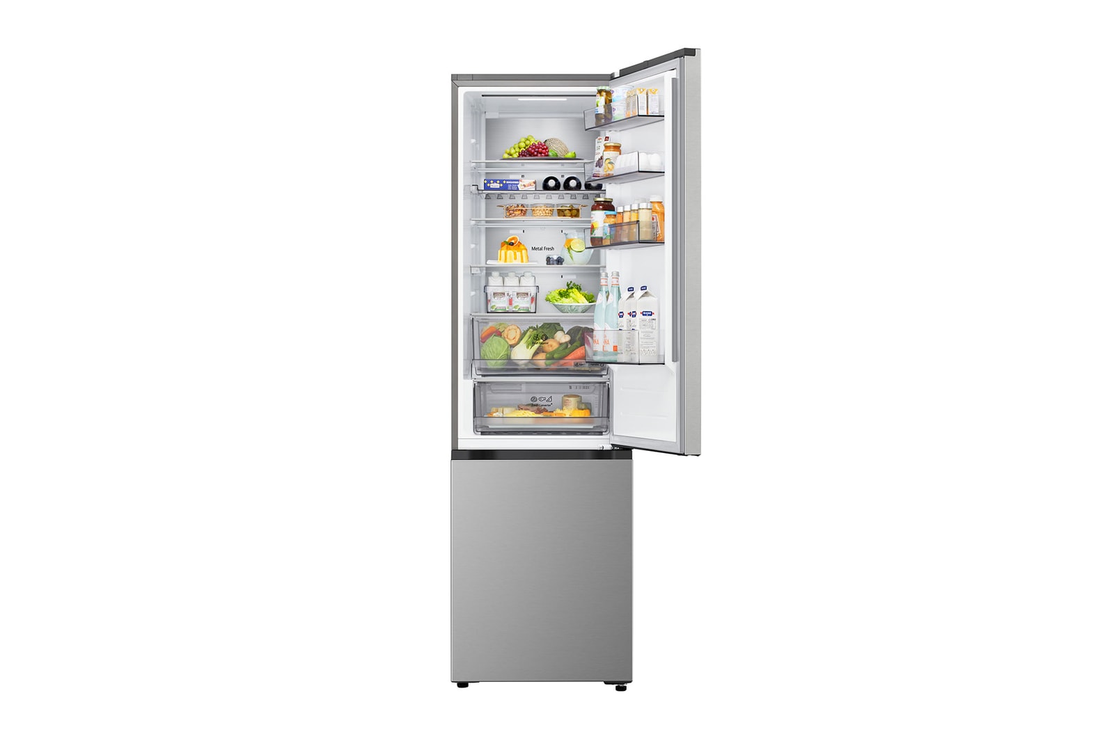 LG Vollintegrierbare Kühl-Gefrierkombination (EEK A, 375L, 203cm hoch, 59,7cm breit) mit 112 kWh/a & Smart Inverter Compressor® I GBBS524APY, GBBS524APY