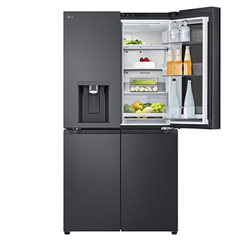 detailed view with food stored