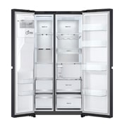 LG Side-by-Side Kühlschrank  (B, 623L, 179cm hoch) mit Eis-, Crushed Ice- und Wasserspender & internem Wassertank | GSLE91EVAB, GSLE91EVAB