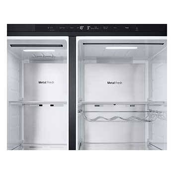 LG Side-by-Side Kühlschrank  (B, 623L, 179cm hoch) mit Eis-, Crushed Ice- und Wasserspender & internem Wassertank | GSLE91EVAB, GSLE91EVAB