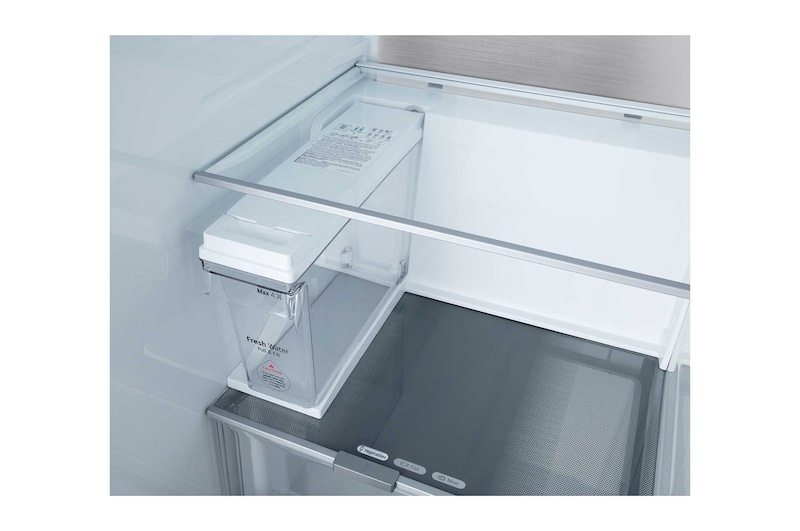 LG Side-by-Side Kühlschrank (EEK B, 623L, 179cm hoch) mit Eis-, Crushed Ice- und Wasserspender & internem Wassertank | GSLB91EVAB, GSLB91EVAB