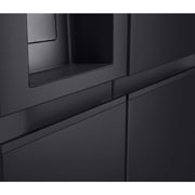 LG Side-by-Side Kühlschrank  (B, 623L, 179cm hoch) mit Eis-, Crushed Ice- und Wasserspender & internem Wassertank | GSLE91EVAB, GSLE91EVAB