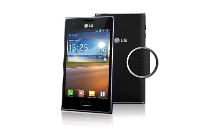 LG Smartphone mit 10,2-cm-Display (4,0 Zoll), Android 4.0 Ice Cream Sandwich und 5-Megapixel-Kamera, E610 Optimus L5
