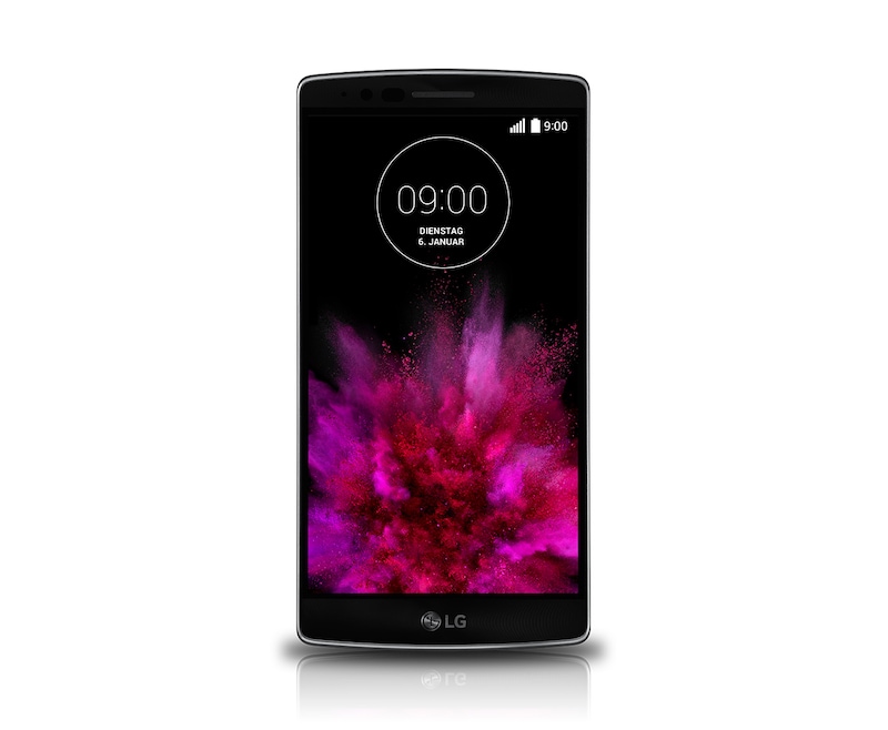LG High-End-Smartphone im Curved-Design mit 2-GHz-Octa-Core-Prozessor, 14 cm Full HD-Display und 13-MP-Kamera, G Flex 2