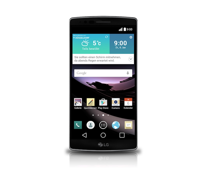 LG High-End-Smartphone im Curved-Design mit 2-GHz-Octa-Core-Prozessor, 14 cm Full HD-Display und 13-MP-Kamera, G Flex 2