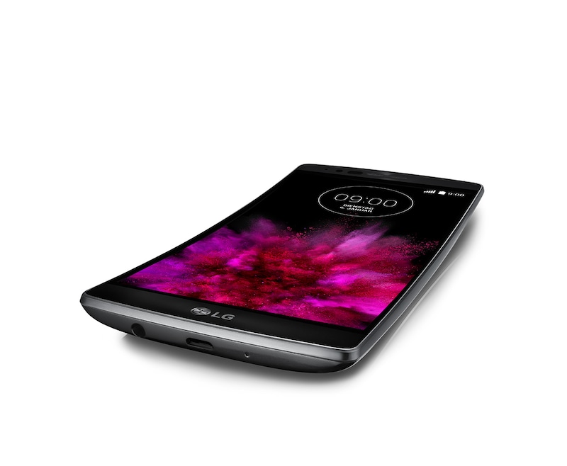 LG High-End-Smartphone im Curved-Design mit 2-GHz-Octa-Core-Prozessor, 14 cm Full HD-Display und 13-MP-Kamera, G Flex 2
