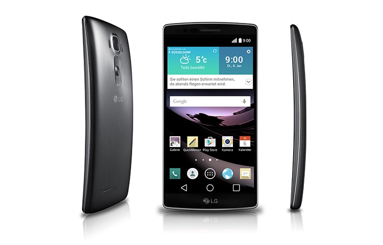 LG High-End-Smartphone im Curved-Design mit 2-GHz-Octa-Core-Prozessor, 14 cm Full HD-Display und 13-MP-Kamera, G Flex 2