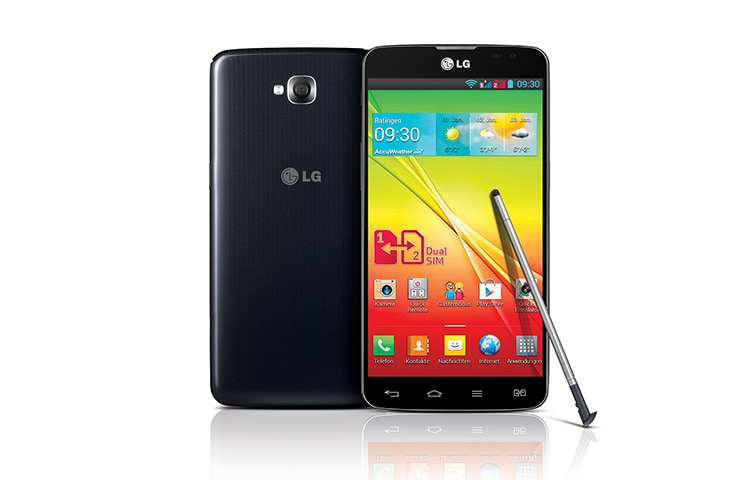 LG Android-Smartphone mit Dual SIM Slot, 14 cm (5,5 Zoll) IPS-Display und 1,0-Ghz-Dual-Core-Prozessor, G Pro Lite Dual SIM