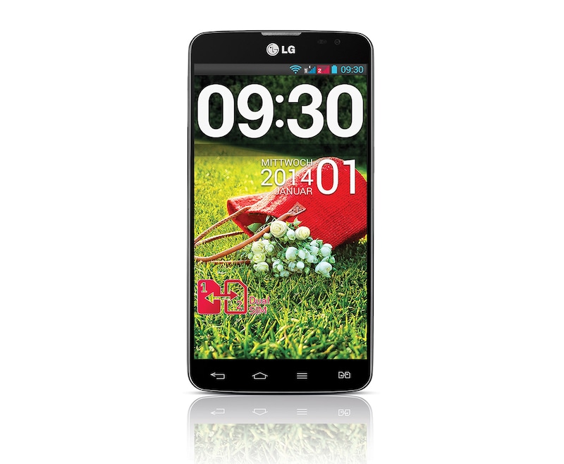 LG Android-Smartphone mit Dual SIM Slot, 14 cm (5,5 Zoll) IPS-Display und 1,0-Ghz-Dual-Core-Prozessor, G Pro Lite Dual SIM