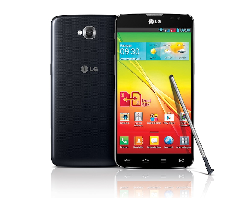 LG Android-Smartphone mit Dual SIM Slot, 14 cm (5,5 Zoll) IPS-Display und 1,0-Ghz-Dual-Core-Prozessor, G Pro Lite Dual SIM