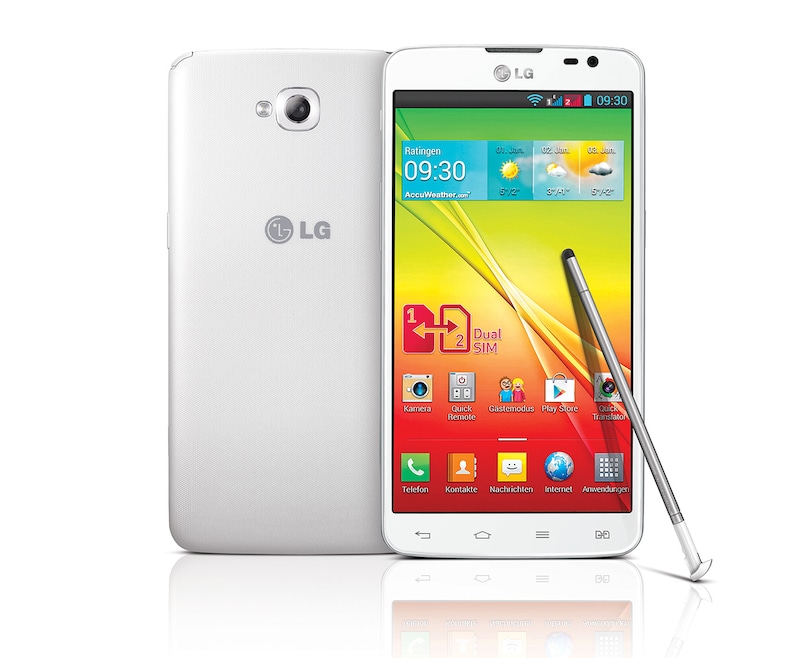 LG Android-Smartphone mit Dual SIM Slot, 14 cm (5,5 Zoll) IPS-Display und 1,0-Ghz-Dual-Core-Prozessor, G Pro Lite Dual SIM