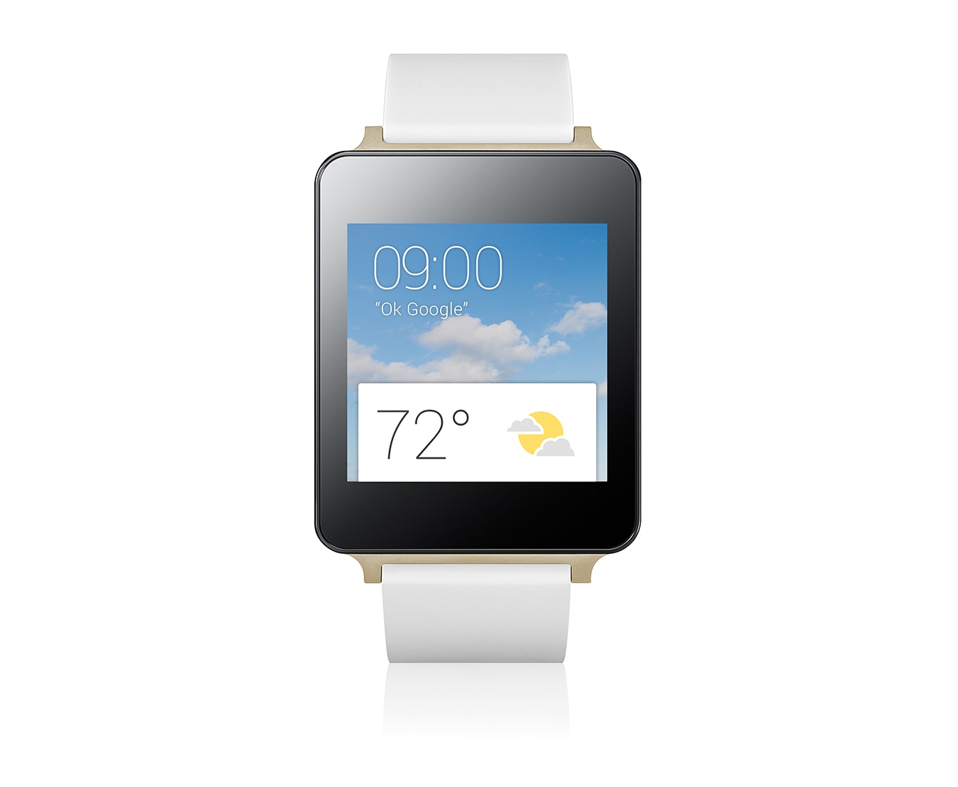 LG Smartwatch mit Betriebssystem Android Wear, 1,2-GHz-Prozessor, 400-mAh-Akku und 4 GB Speicher, G Watch