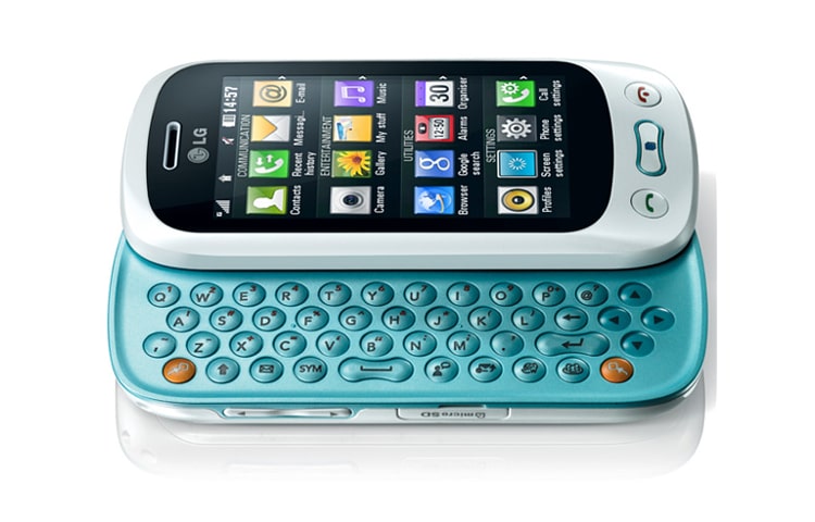 LG Touchscreen-Handy der neuesten Generation – mit vollwertiger QWERTZ Tastatur - Kommunikation und Entertainment auf höchstem Niveau, GT350 TOWN