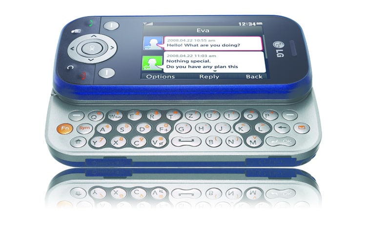 LG Top Messaging Slider Handy mit 2,0 MP Autofokus Kamera, QWERTZ-Tastatur und TFT-Touchscreen für die Rufnummerwahl, KS365