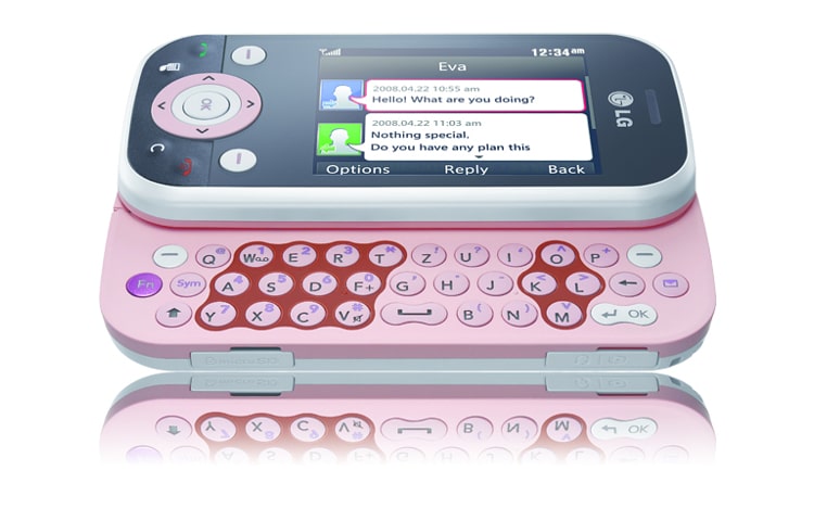 LG Top Messaging Slider Handy mit 2,0 MP Autofokus Kamera, QWERTZ-Tastatur und TFT-Touchscreen für die Rufnummerwahl, KS365