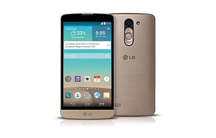 LG Design-Smartphone mit 1,3 GHz Quad-Core-Prozessor, 12,7 cm großem IPS-Display und Gesture Shot, L Bello