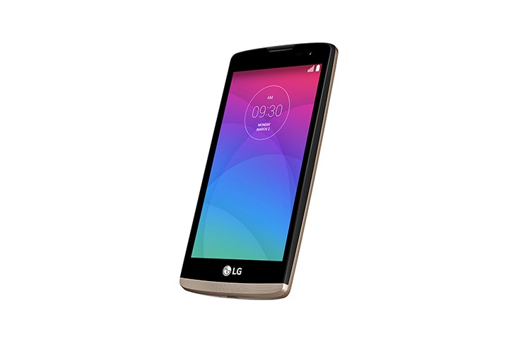 LG Design-Smartphone mit 11,4 cm (4,5 Zoll) Display, 1,2-GHz-Quad-Core-Prozessor, LTE und 5-MP-Kamera mit Selfie Cam-Funktion , Leon LTE