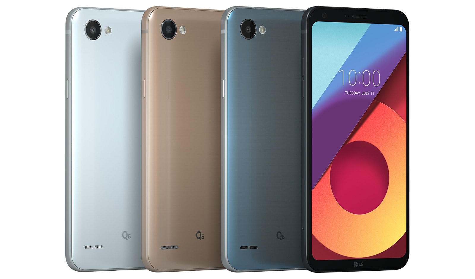 LG Q6 Smartphone - Platinum, LG Q6