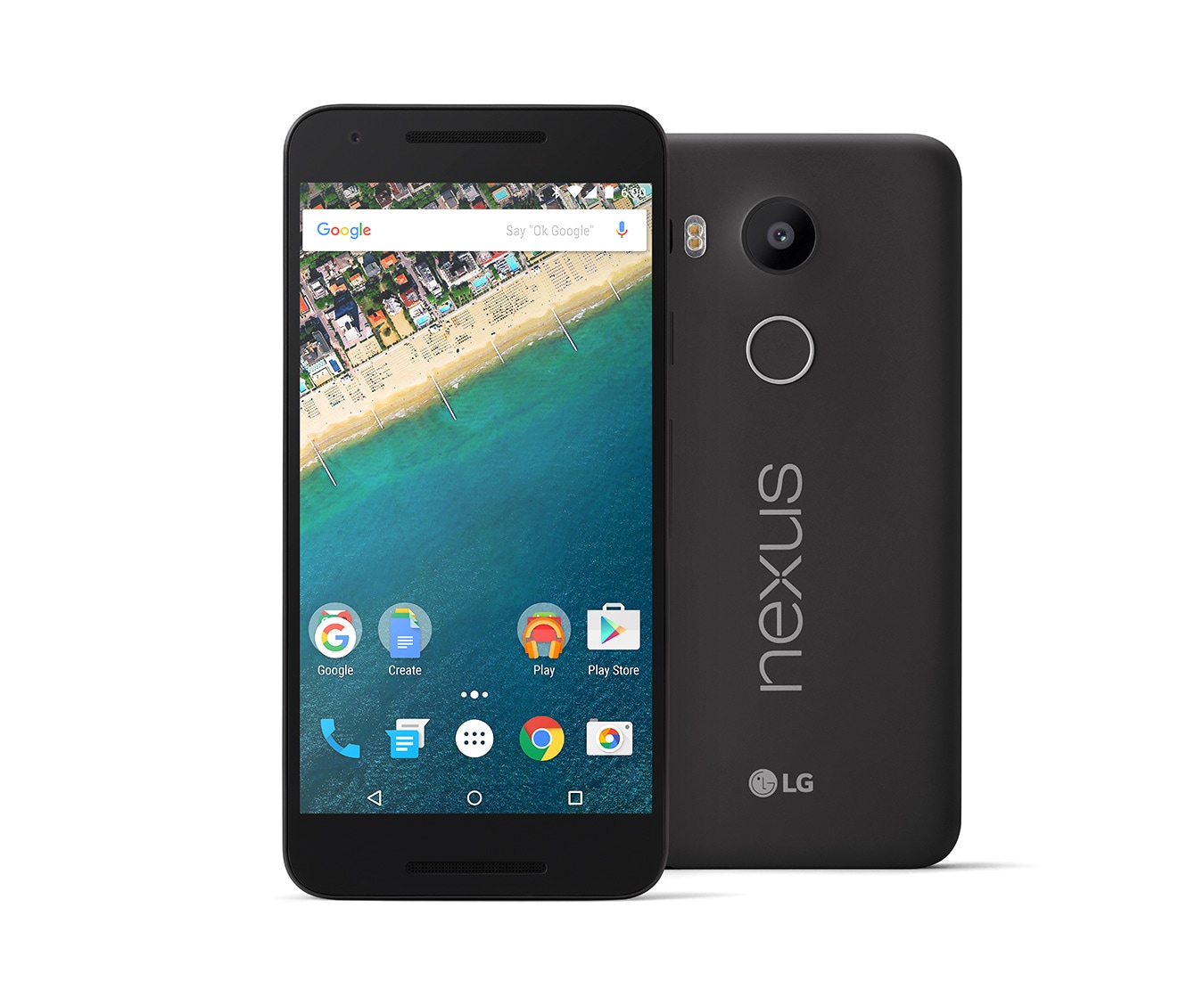 LG Google Smartphone mit Android 6.0 Marshmallow, 1,8-GHz-Hexa-Core-Prozessor, 13,2 cm (5,2 Zoll) Full HD IPS-Display und 12,3-Megapixel-Kamera mit HDR+, Nexus 5X