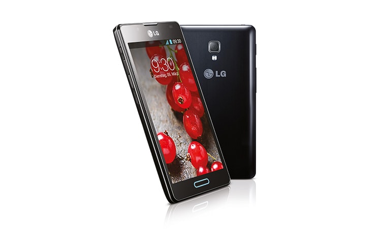LG Android-Smartphone mit 10,9 cm (4,3 Zoll) IPS-Display, 1,0-GHz-Dual-Core-Prozessor und starkem 2.460 mAh SiO+ Akku, P710 Optimus L7 II