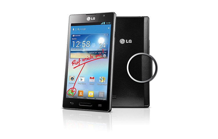 LG Premium-Smartphone mit 11,9 cm (4,7 Zoll) IPS-Display, 1,0-GHz-Dual-Core-Prozessor und starkem 2.150 mAh SiO+ Akku, P760 Optimus L9